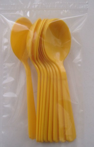 Soup Spoon - Heavy Weight - Yellow - 8 pack